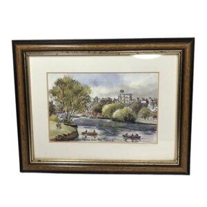 Windsor Castle Watercolor Print by Martin Goode